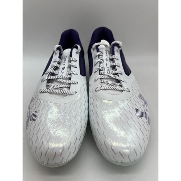 Under Armour Blur LUX MC Football Cleats White Purple 3023190-500 Men\'s Size 13 main image 12
